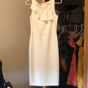 Calvin Klein- Classic White Knee Length Dress
